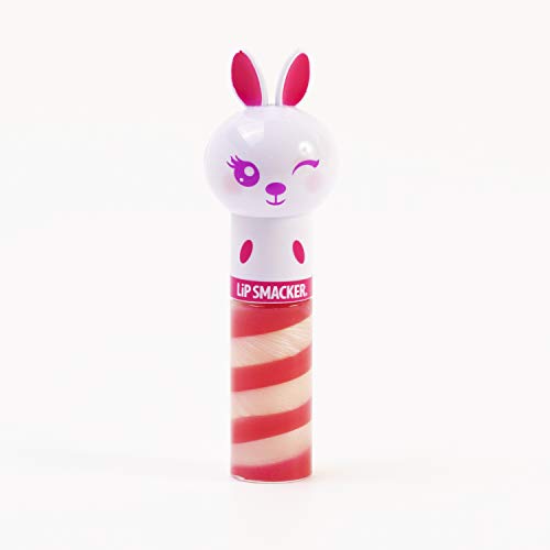 Lip Smacker – Bálsamo Labial Lippy Pal Swirl Gloss Conejo – Bálsamo Labial Hidratante Infantil Sabor Palomitas Dulces – Hidratante Labios con Figuras de Animales – Envase Blíster Conejito