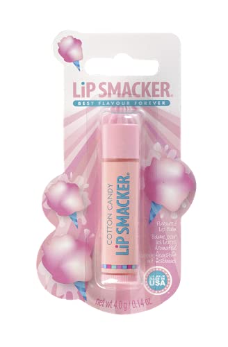 Lip Smacker Fruity Cotton Candy – Bálsamo Labial Hidratante Infantil – Hidratante Labios Sabor – Ideal Para Regalar – Envase Individual, color Algodón De Azúcar, 4 g