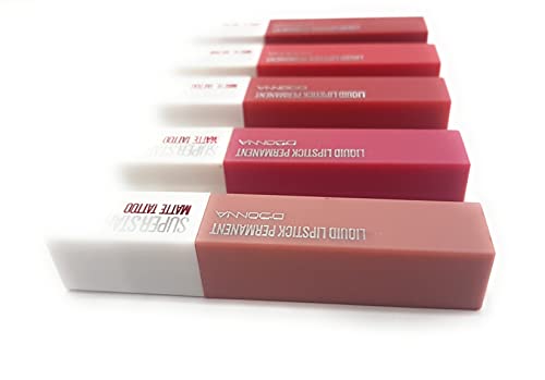 Lipstick liquido permanente DDONNA lote 6 colores