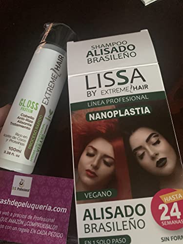 Lissa Alisado brasileño Nanoplastia todo tipo de cabellos Un paso NOVEDAD¡¡ CHampu Alisador 100 ml