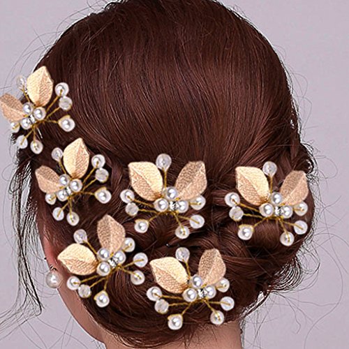 Little Sporter perlas brillantes boda novia joyas novia pelo joyas brillantes Pinza de pelo