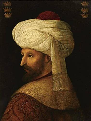 Liufengjua Cuadros Decorativos Fatih Sultan Mehmet Figura Arte Retrato Lienzo Pintura Pared Impresiones Carteles Pared Cuadros hogar Pared 60X90CM