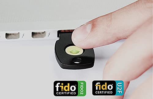 Llave de Seguridad Certificada FIDO2 USB y NFC * USB A y USB C * 2 en 1 * ChipNet FIDO2 Plus - Empresa Española-Soporte Personal, Gris Antracita