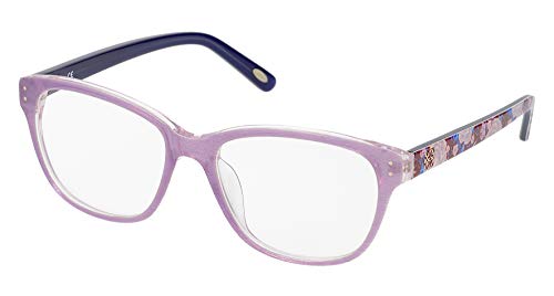 Loewe VLW85353098E Monturas de Gafas, Lilac+Crystal, 55 Unisex