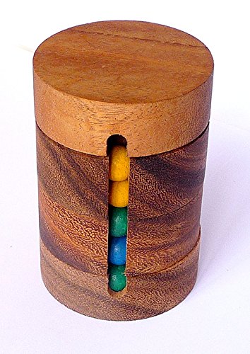 Logica Juegos Art. Tantri - Rompecabezas de Madera Preciosa - Enigma de Cilindro Mágicos - Dificultad 3/6 Difícil - Serie Euclide