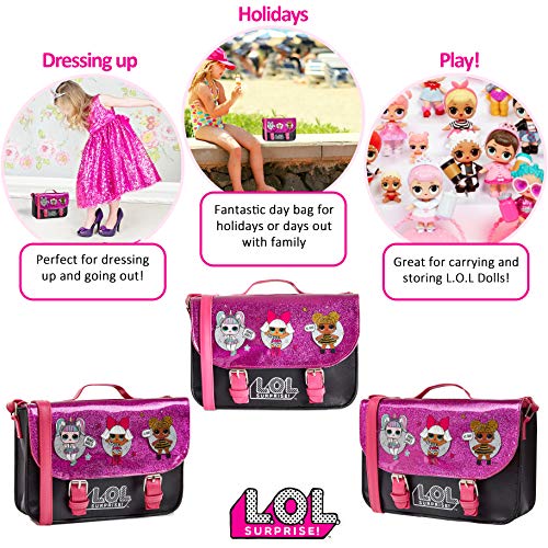 L.O.L. Surprise! Bolso de Mano Muñecas LOL para Niñas, con LOL Dolls Unicornio, Diva Y Queen Bee, Bolsos Bandolera para Pasear, Regalos Originales para Niñas y Adolescentes