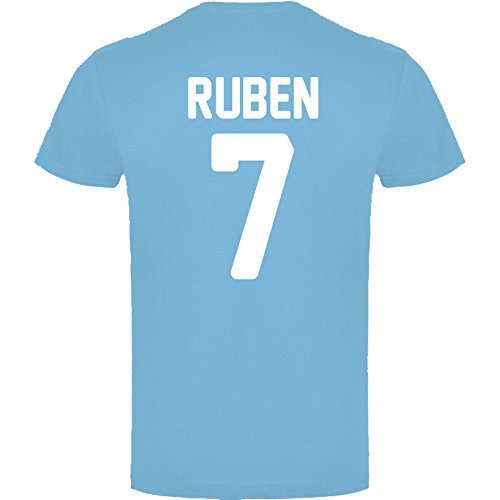 LolaPix Camiseta seleccion de Futbol Personalizada con Nombre y número. Camiseta de algodón para Hombre. Elige tu seleccion. Argentina