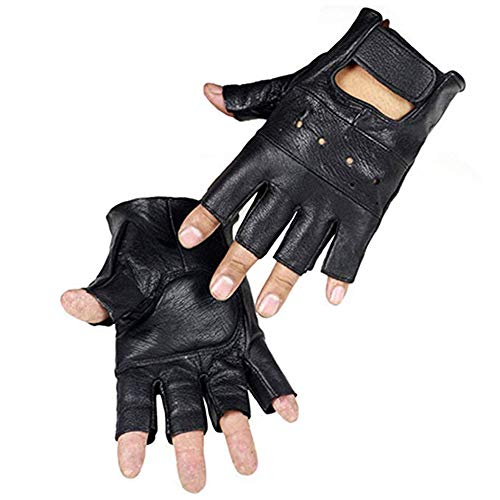 Long Keeper Guantes de cuero sin dedos