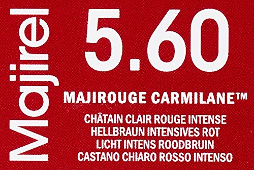 L'Oreal Majirouge Coloración Permanente C5, 60 (Castaño claro rojo intenso), 50 ml