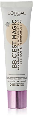 L'Oréal Paris - BB Crème 5 en 1 Perfecteur de Teint Universel/Hydratation 24H/FPS20 - Teinte : Très Clair (01) - 30 ml