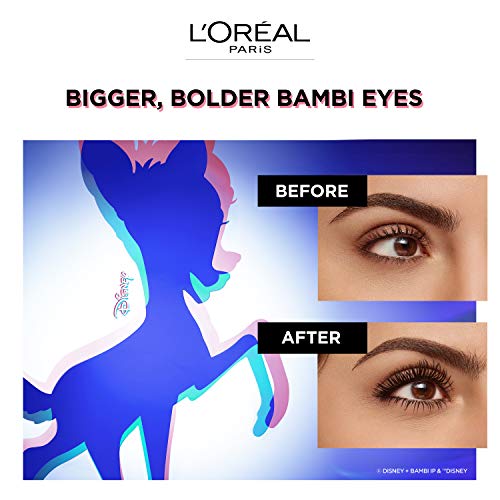 L'Oréal Paris Máscara de Pestañas Bambi Oversized Eye, Efecto Volumen y Longitud, Negro, 30 g