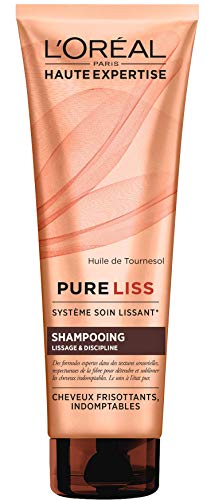 L'Oréal Paris Pure Liss Shampooing Sans Sulfate - Lissage & Discipline - Cheveux Frisés - 250 ml