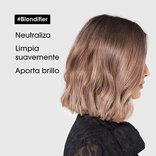 L’Oréal Professionnel | Champú Iluminador y Restaurador para cabellos con mechas o rubios, Blondifier Cool, SERIE EXPERT, 750mL