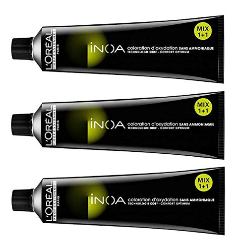 L'Oreal Professionnel Inoa, coloración sin amoniaco, n.º 4, castaño 60 ml