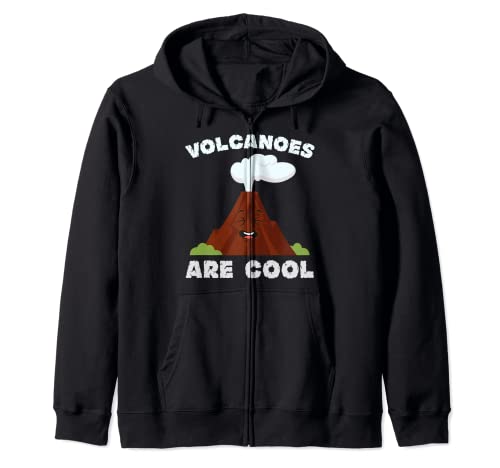 Los volcanes son frescos Volcanología Supervolcanes Lava Magma Sudadera con Capucha