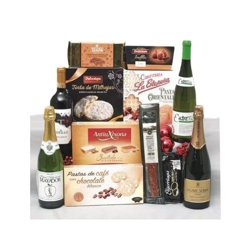 LOTE DE NAVIDAD BARATO CON EMBUTIDO Y 4 BOTELLAS | Ideal Para Regalar En Navidad y Reyes