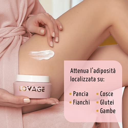 Lovage | Crema Reductora Abdomen Mujer, Anticelulitico Reductor Potente | Tratamiento Adelgazante Reafirmante y Quemador De Grasa | Crema Anticelulitica Reductora Extreme Vientre Plano 250 ml