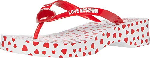 Love Moschino - Shoes Flip Flops - All Men's - Love Moschino Wedge Flip Flops in Red - red - EU 37