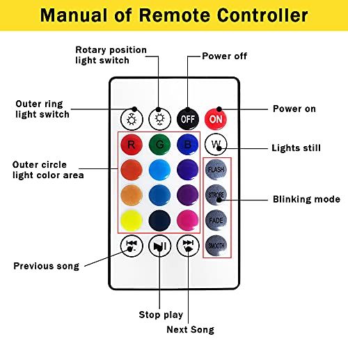 Luces Discoteca Giratoria, LETOUR Bola LED de Discoteca, conector de rosca con altavoz Bluetooth activado E26/E27 Distancia por sonido RGB discoteca, Fiesta