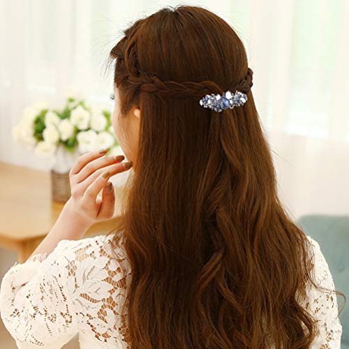 Lurrose Pinzas para el cabello de cristal de primavera, pasadores de pelo florales, mentales y vintage para mujeres niñas