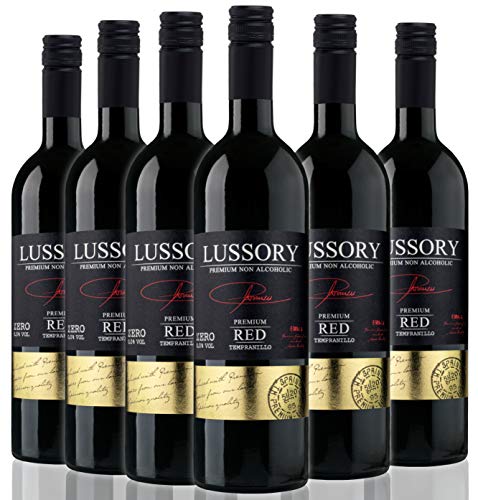 Lussory Tempranillo - vino tinto sin alcohol caja de 6 x750 ml - Total 4500 ml