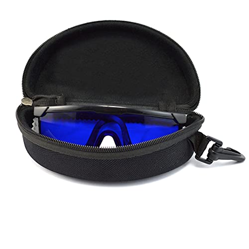 Macllar Gafas Proteccion Laser IPL, Gafas láser Grabador láser Gafas protectoras Gafas protectoras para los ojos Gafas de seguridad para trabajar con estuche para gafas, Azul
