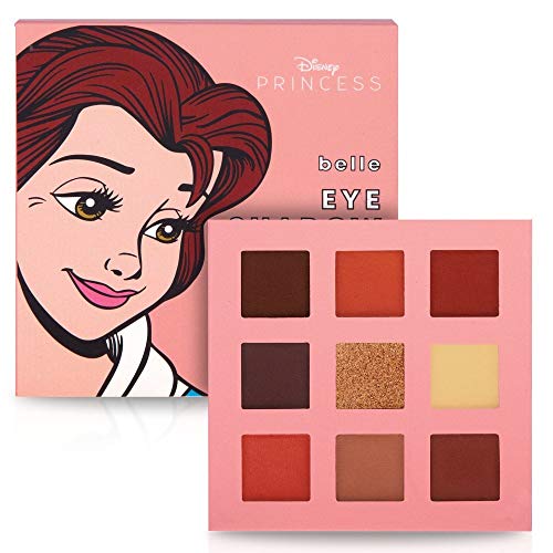 MAD Beauty Paleta de Sombras de Ojos Princesa Bella, Disney Pop Princess Mini Eyeshadow Palette Belle, Multicolor