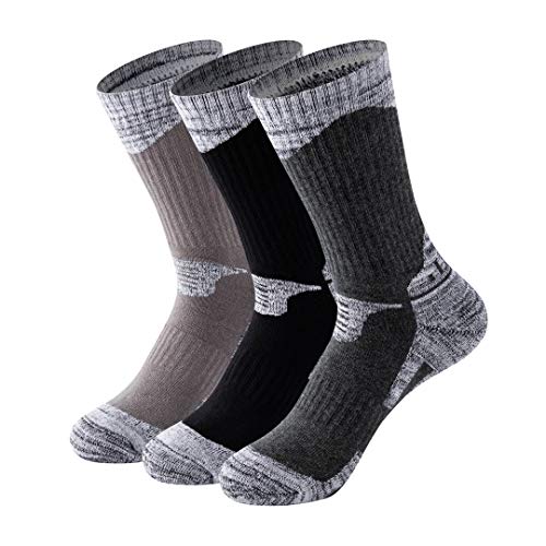 MAIBU 1 O 3 Pares Hombres Mecha Respirable Amortiguar Anti ampolla Casual Personal Calcetines Al Aire Libre Multi Actuación Excursionismo Ciclismo Trekking para Caminar Atlético Calcetines