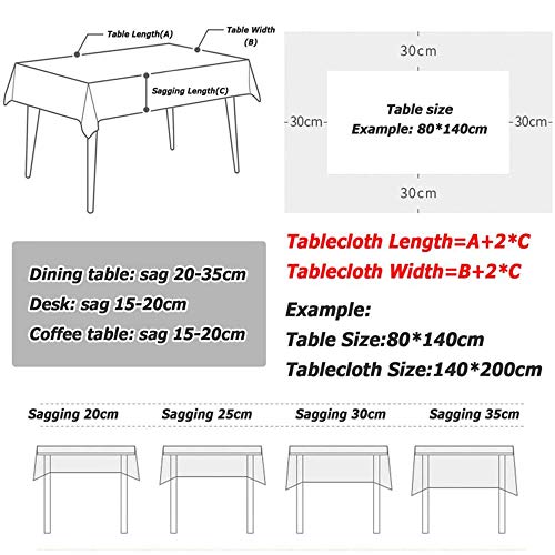 Manteles Antimanchas Impermeable Rectangular, Treer Lavable Poliéster Manteles con 3D Vida Marina Impreso Cubierta de Mesa, Decoración Mesa para Cocina Comedor Fiesta (El Verano,100x140cm)