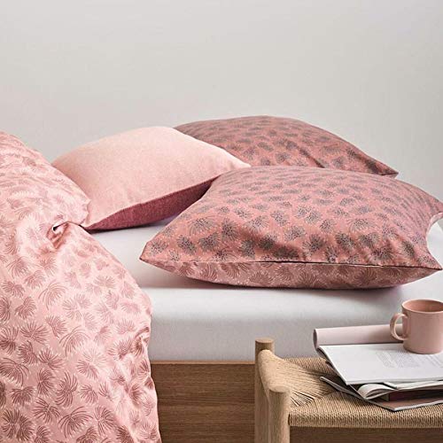Marc O?Polo Verin Coral - Juego de cama (135 x 200 cm + 80 x 80 cm, algodón), color rosa, Coral Pink, 200x220+2/80x80