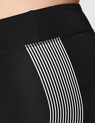 Marca Amazon - AURIQUE Bal181la18 - leggings deporte mujer Mujer, Negro (Black/White), 40, Label:M