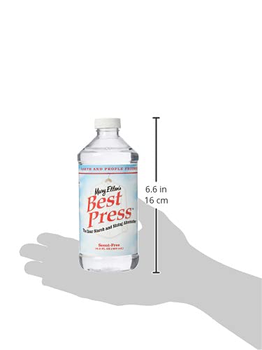 Mary Ellen Products Best Press - Almidón transparente alternativo (sin aroma), Incoloro (9,62 x 8,35 x 22,32 cm), 499 ml