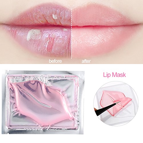 Máscara de labios Lip Care Lip Mask Crystal Natural Collagen Beauty Exfoliante Hidratante Mascarilla labial hidratante more tools, Set de 15