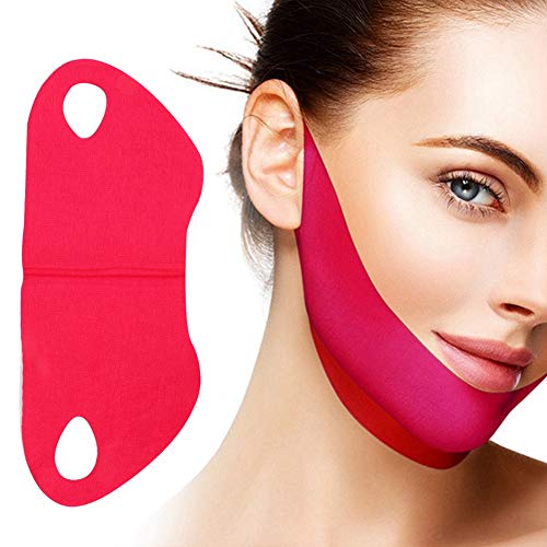 Máscara Facial en V, Facial Vendajes de Cara V-line Mascarilla para Adelgazar V-Shaped Slimming Mask- 5 Packs