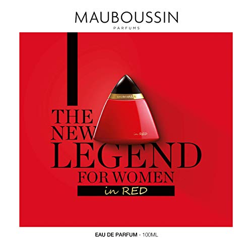 Mauboussin - Eau de Parfum Femme - In Red - Aroma Floral, Amaderado & Oriental - 100ml