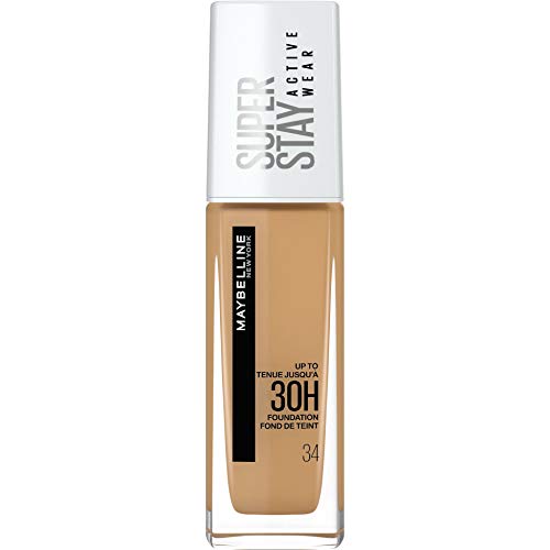 Maybelline New York Maybelline Superstay Activewear 30H Base De Maquillaje, Tono 34 Soft Bronze 120 g