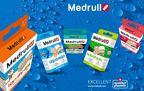 Medrull 60 piezas de yeso Impermeable con Extracto de Aloe Vera 30x2 Cajas