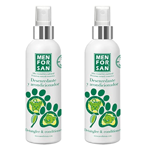 MENFORSAN Desenredante y Acondicionador Perros 125 ml, Pack de 2 Unidades