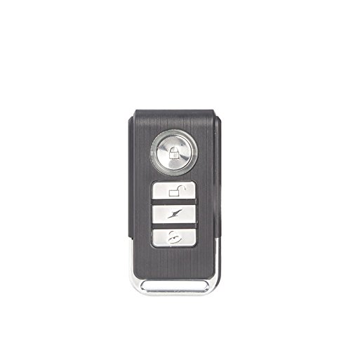 Mengshen Alarma de Vibración Inalámbrica, Alarma Antirrobo para Bicicleta/Motocicleta/Automóvil/Vehículos/Puerta/Ventana, 110db de Voz Alta (Control Remoto Incluido)