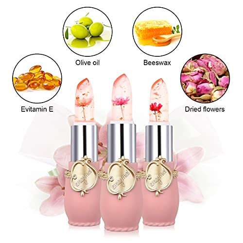 Mengxin 6 Piezas Set Pintalabios Magico Larga Duracion Hidratante Brillo de Labios Transparente Labial Magico Que Cambia de Color Cumpleaños Navidad Regalo de San Valentín para Mujeres Niñas