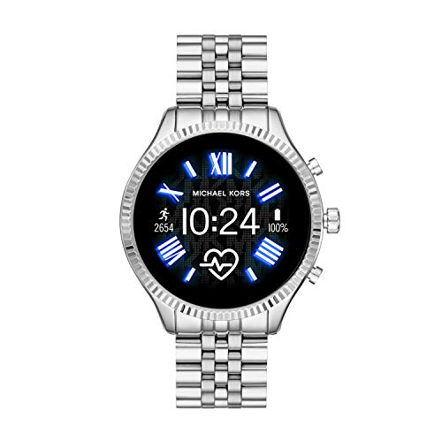 Michael Kors Smartwatch Lexington 2 para mujer, de acero inoxidable, con brazalete de acero inoxidable, MKT5077