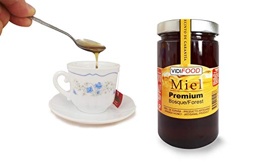 Miel de Bosque Premium - 1kg - Producida en España - Tradicional & 100% pura - Aroma Floral y Sabor Dulce