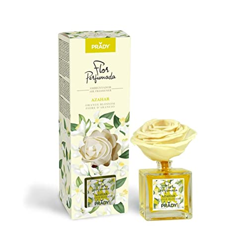 Mikado Ambientador Flor Perfumada 90ml, Difusor de Flores Perfumadas, Uso Para Hogar (Azahar)