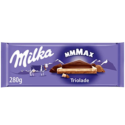 Milka Chocolate con Leche en Triángulos de 3 Chocolates, 280g