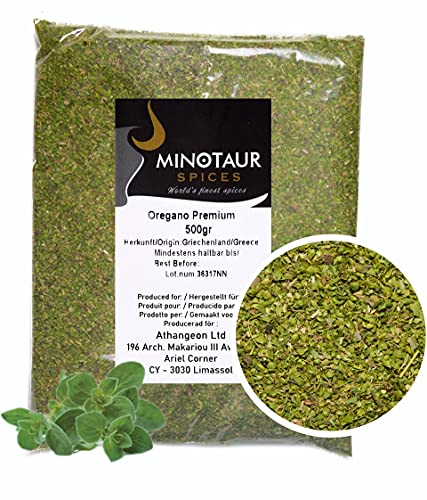 Minotaur Spices | Orégano Griego frotado | 2 x 500 g (1Kg)