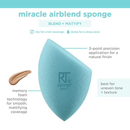 Miracle Airblend Sponge: Esponja maquillaje REAL TECHNIQUES