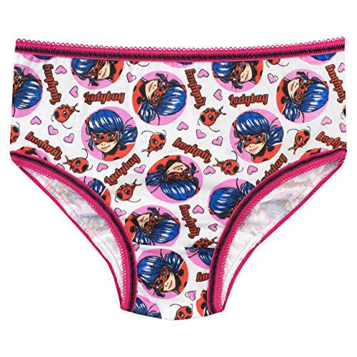 Miraculous Bragas Paquete de 5 Ladybug Multicolor 7-8 Años