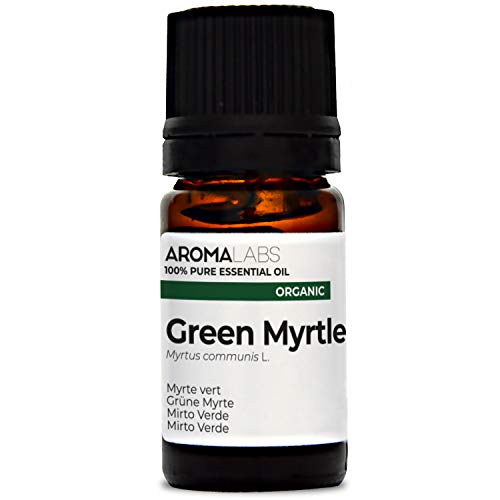 Mirto Verde BIO - 5ml - Aceite esencial 100% natural y BIO - calidad verificada por cromatografía - Aroma Labs