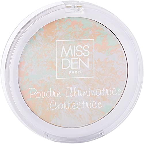 Miss Den - Polvo iluminador corrector Teint Parfait (Tez perfecta) de 9 g.