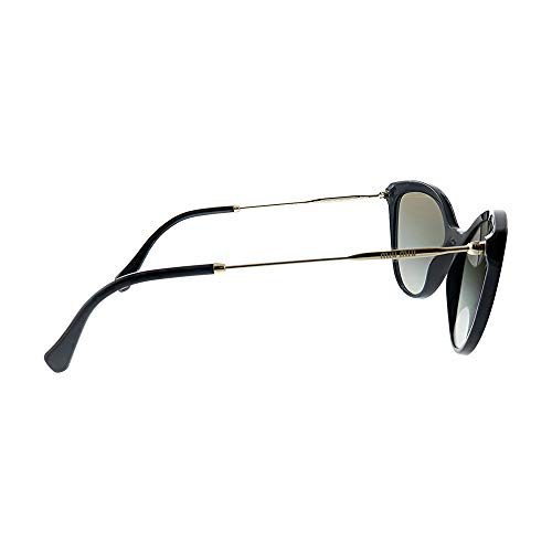 Miu Miu 0MU 03US Gafas, Negro, 55 para Mujer